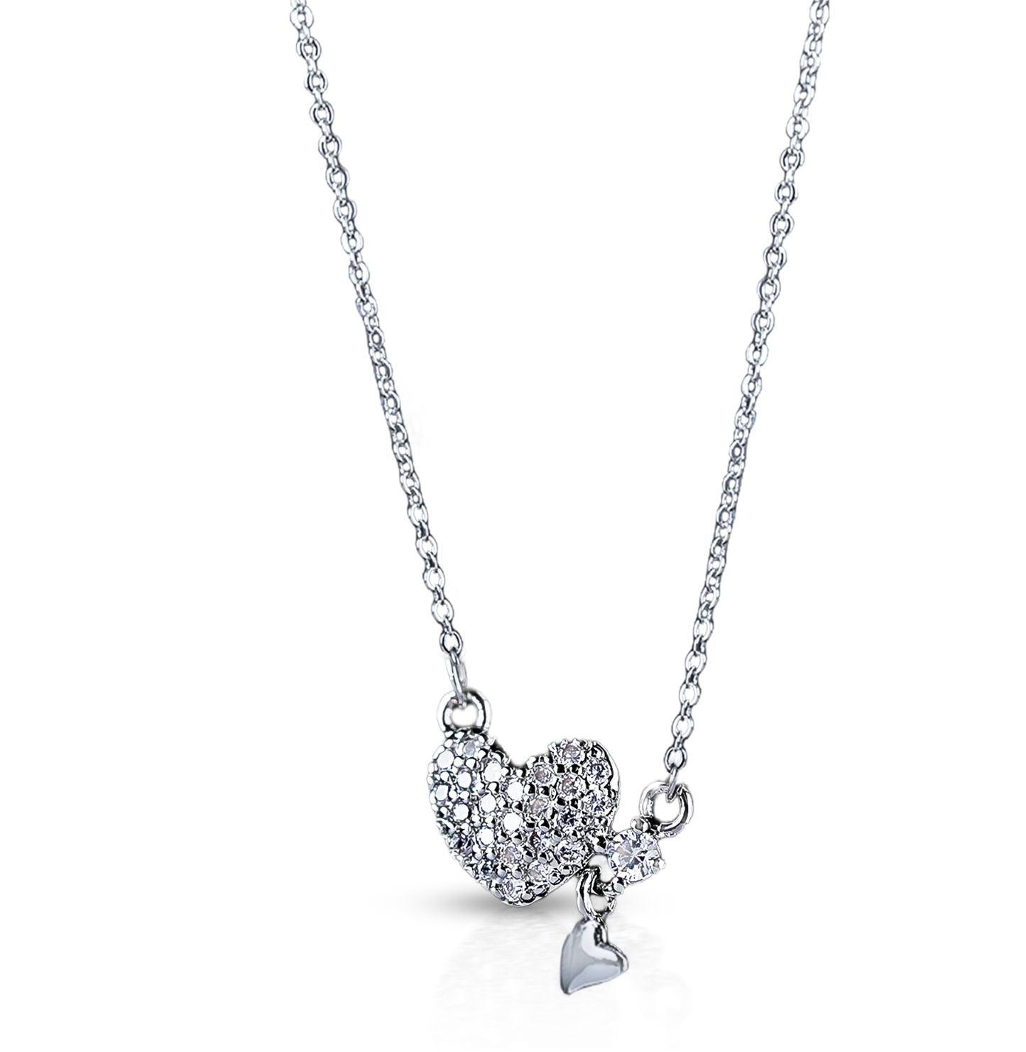 CrepeS Little Heart Pendant in Silver Necklace | Women