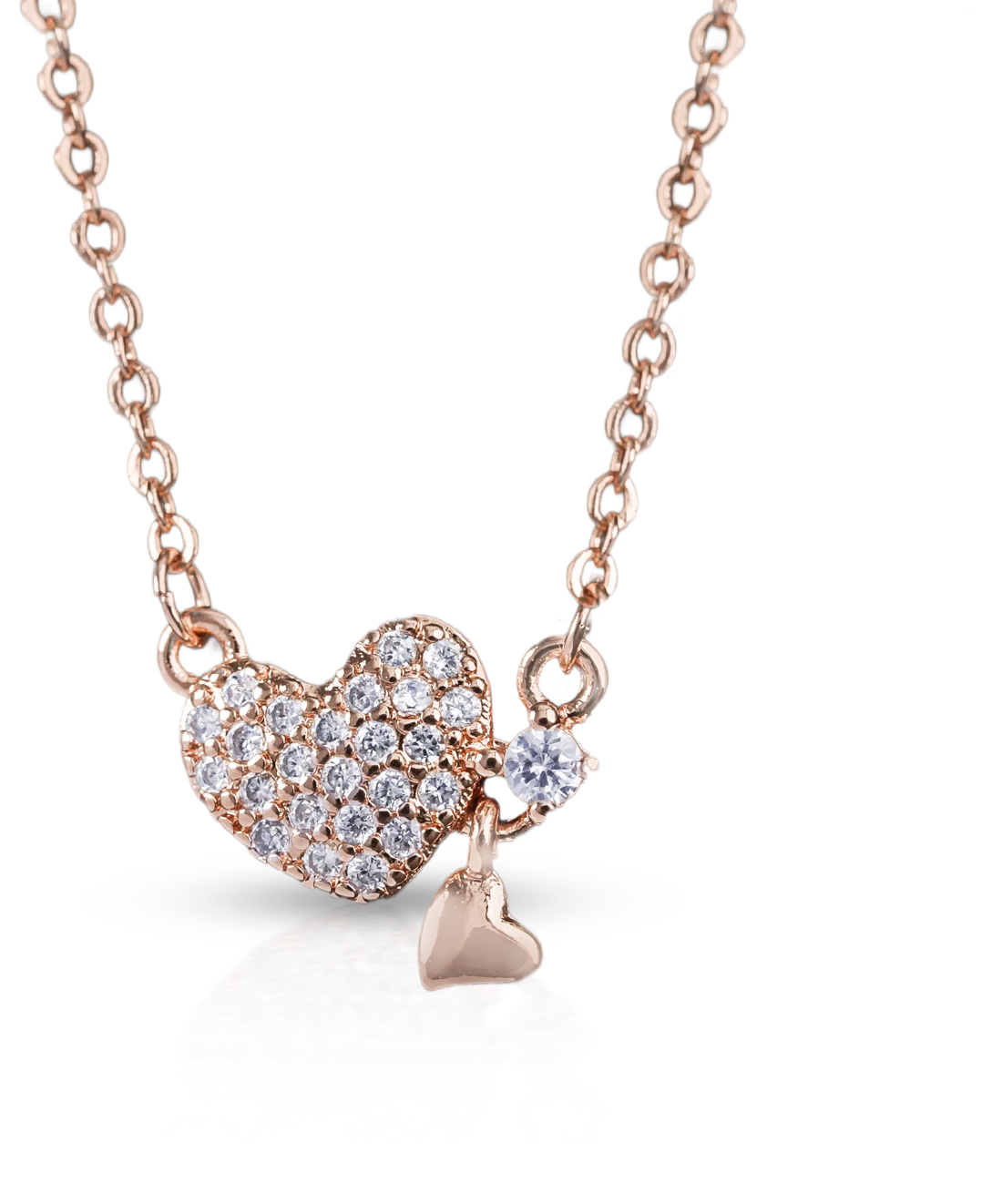 CrepeS Little Heart Pendant in Rose Gold Necklace | Women