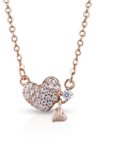 CrepeS Little Heart Pendant in Rose Gold Necklace | Women