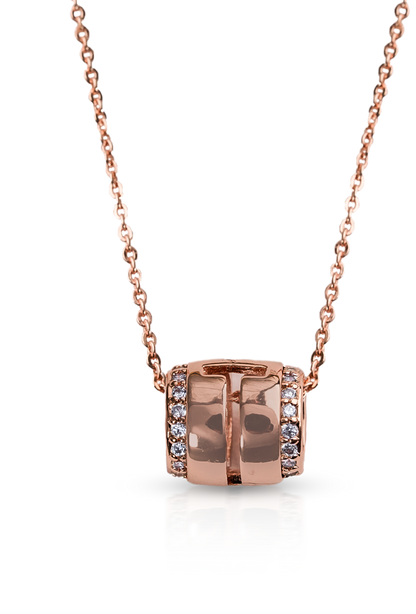 CrepeS Cylindrical Pendant in Rose Gold Necklace | Women