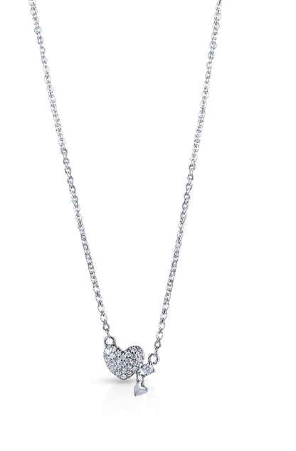 CrepeS Little Heart Pendant in Silver Necklace | Women