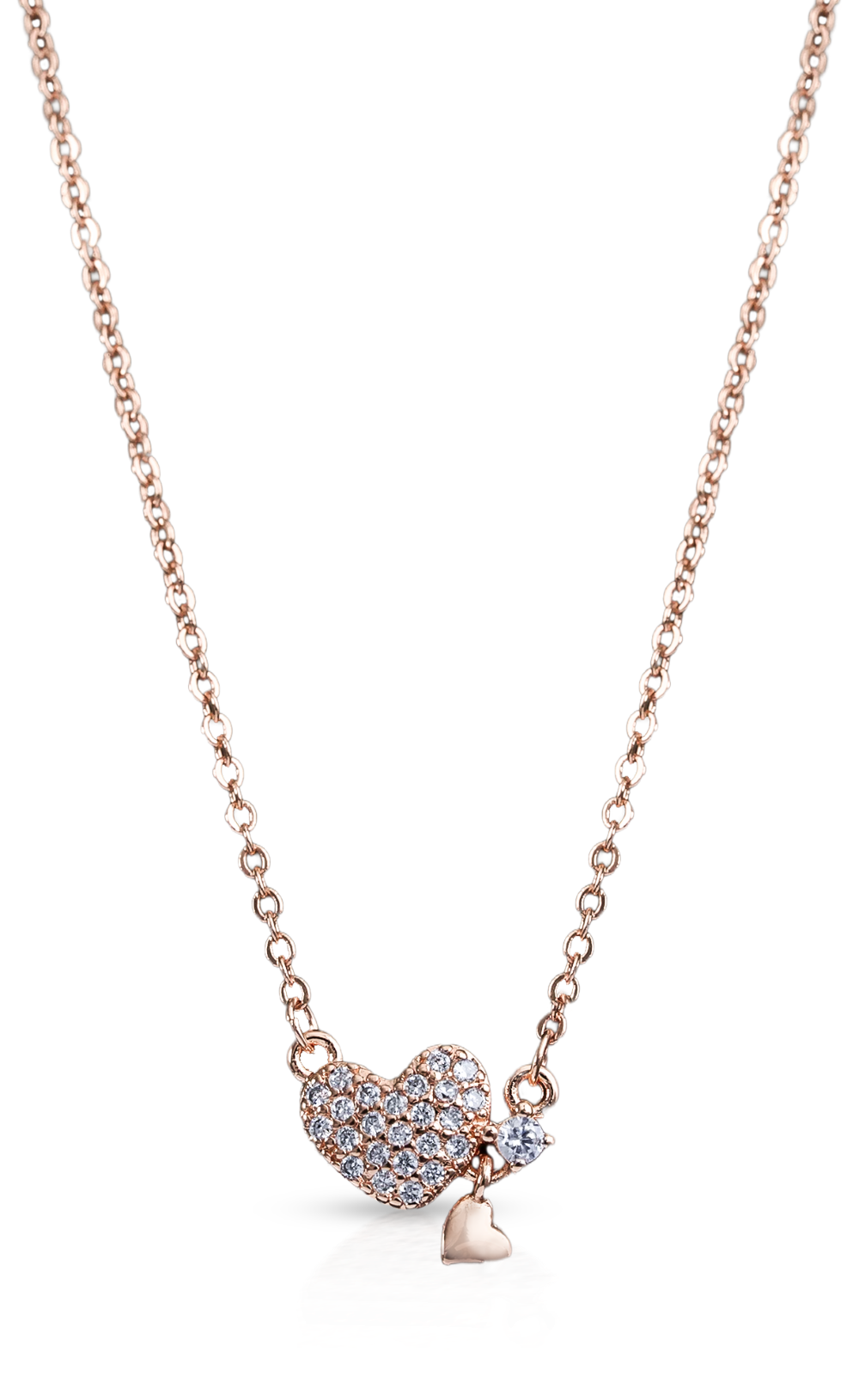 CrepeS Little Heart Pendant in Rose Gold Necklace | Women