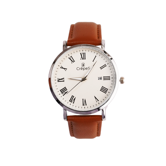 SUMMITSILVER-WHITE BR LEATHER | MEN