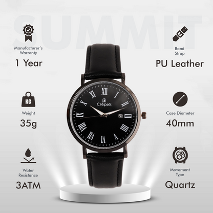 SUMMIT BLACK BK LEATHER | MEN